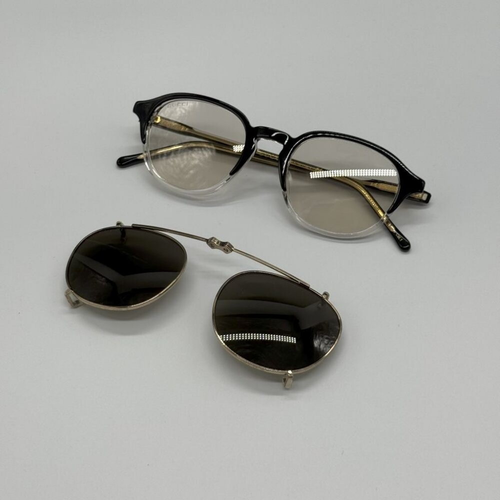 NEW GUCCI GG1212S 002 SUNGLASSES MEN ROUND BLACK EYEWEAR - Picture 2 of 16